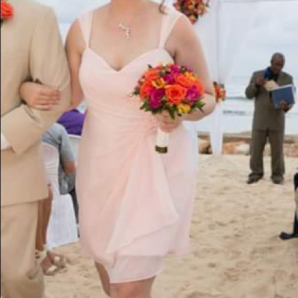 David’s Bridal Chiffon Sweetheart Dress